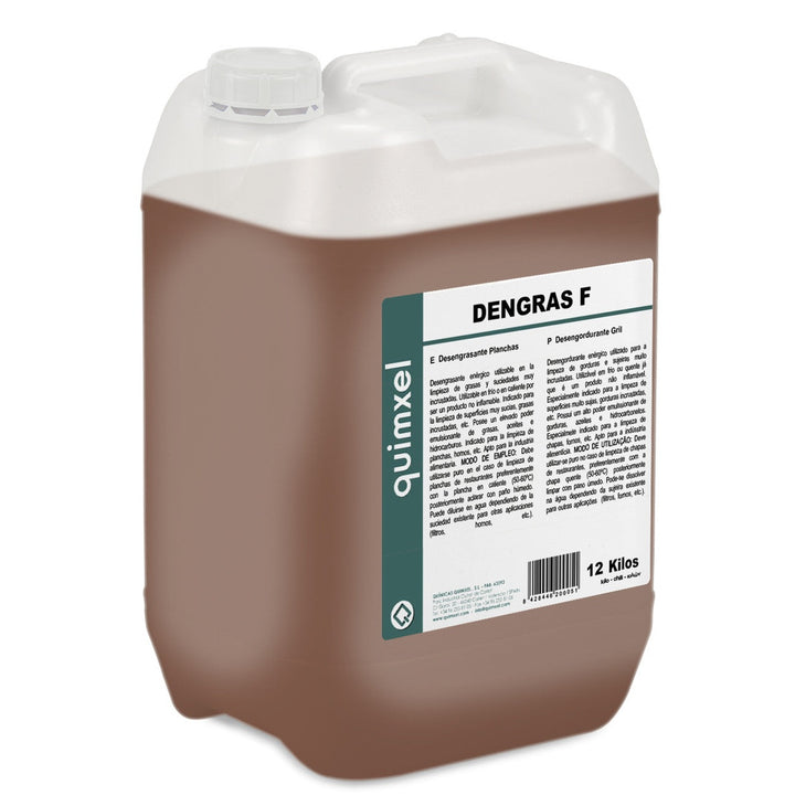 Desengrasante Industrial para Planchas Cocina DENGRAS F 12 kilos | Químicas Quimxel