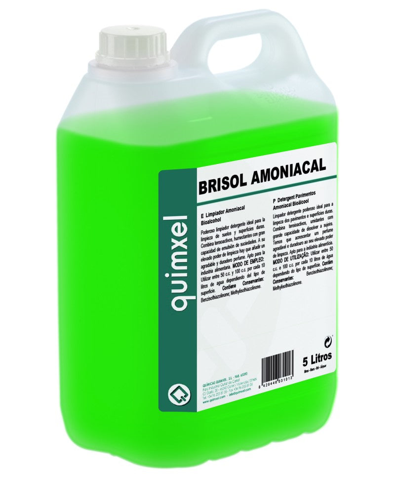 Fregasuelos Bioalcohol BRIXOL AMONIACAL 5 litros | Químicas Quimxel