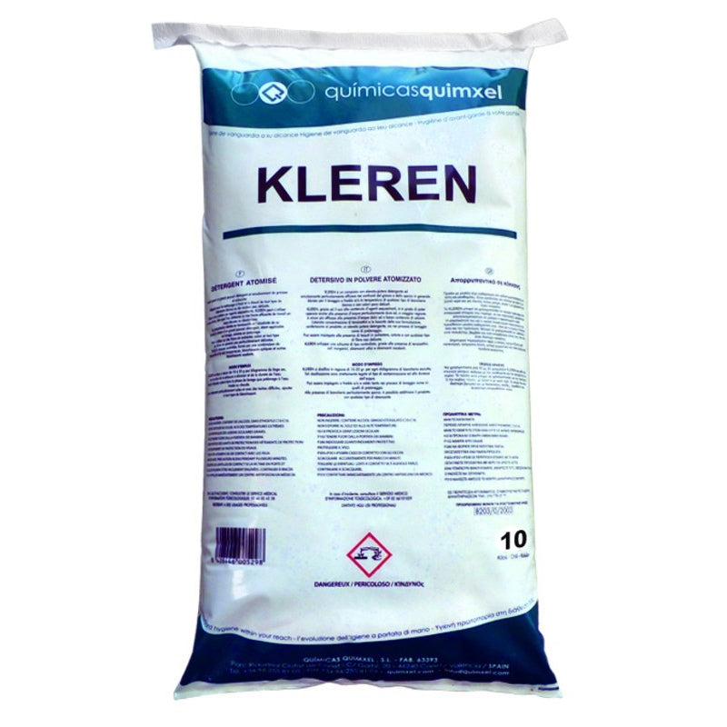 Detergente Ropa KLEREN 10 kilos Químicas Quimxel