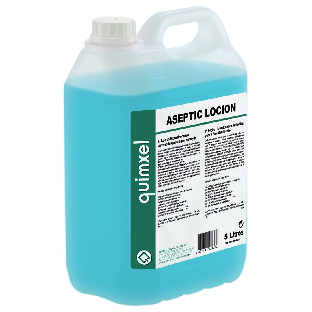 Loción Hidroalcohólica ASEPTIC LOCION 5 litros | Químicas Quimxel