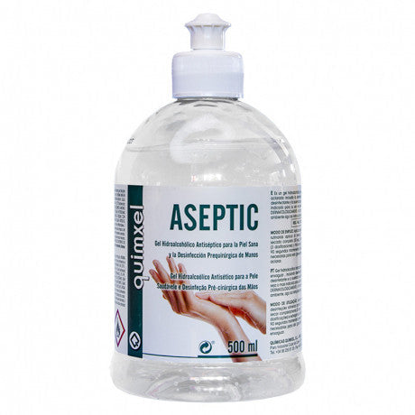 Gel Antiséptico e Hidroalcoholico ASEPTIC 500ml | Químicas Quimxel