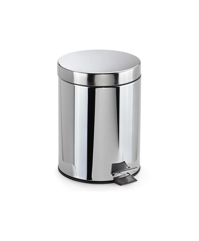 Papelera Acero Inox Con Pedal 5 litros