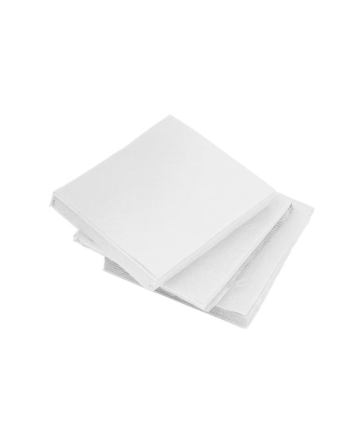 Servilletas 20x20 Punta Punta 2 Capas Blancas