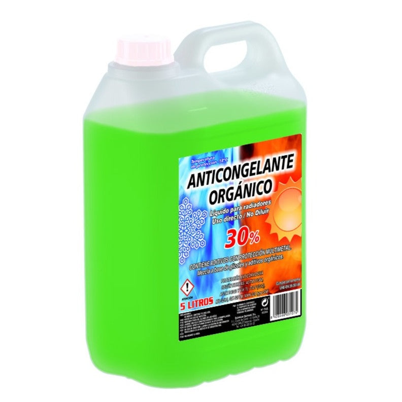 ANTICONGELANTE 30% ORGÁNICO VERDE 05 L