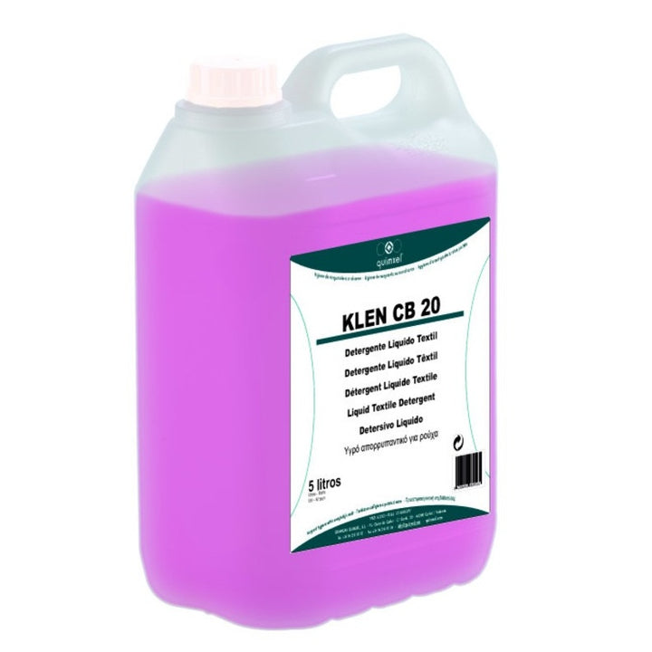 Detergente líquido textil, Klen CB 20 5L Y 20L