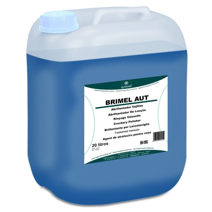 Abrillantador Lavavajillas Aguas Medias, Brimel Aut 5L, 10L y 20L