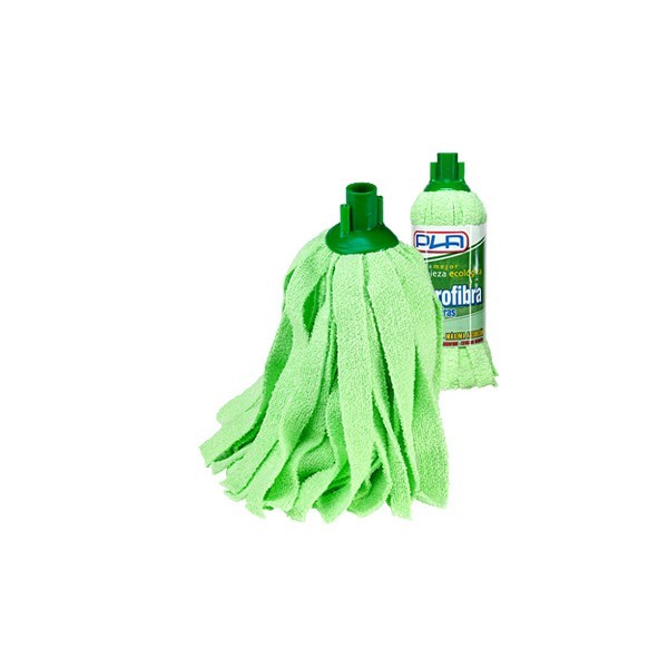 Esfregona Tiras de microfibra (viola, azul, verde)