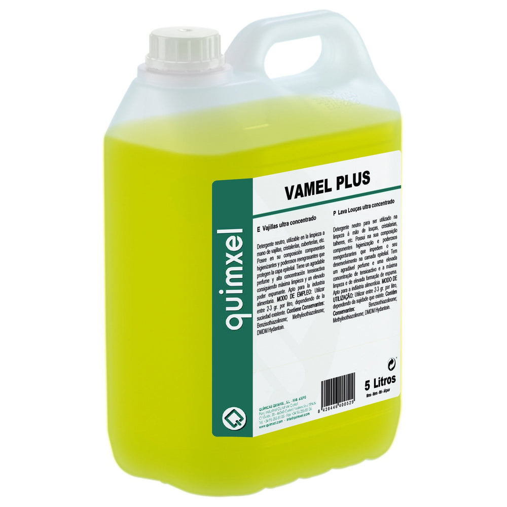 Detergente Vajillas, Vamel Plus 750ml y 5L