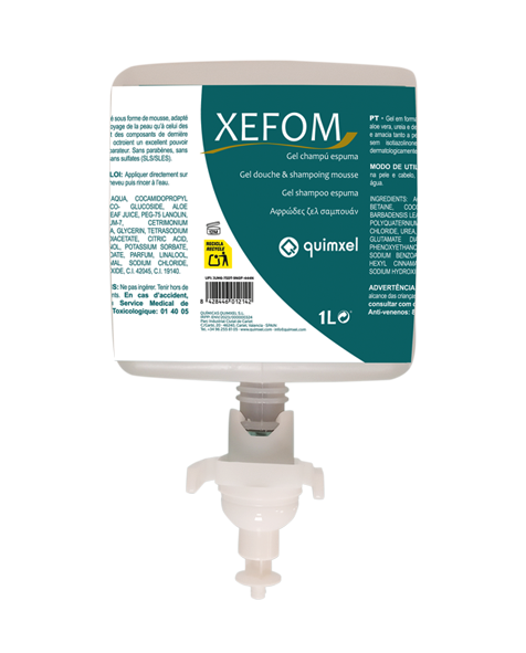 XEFOM Sabonete Espuma Quimxel - Caixa com 6 Unidades