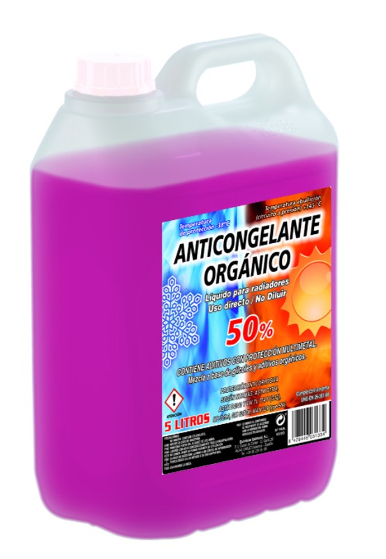ANTICONGELANTE 50% ORGÁNICO ROSA 05 L