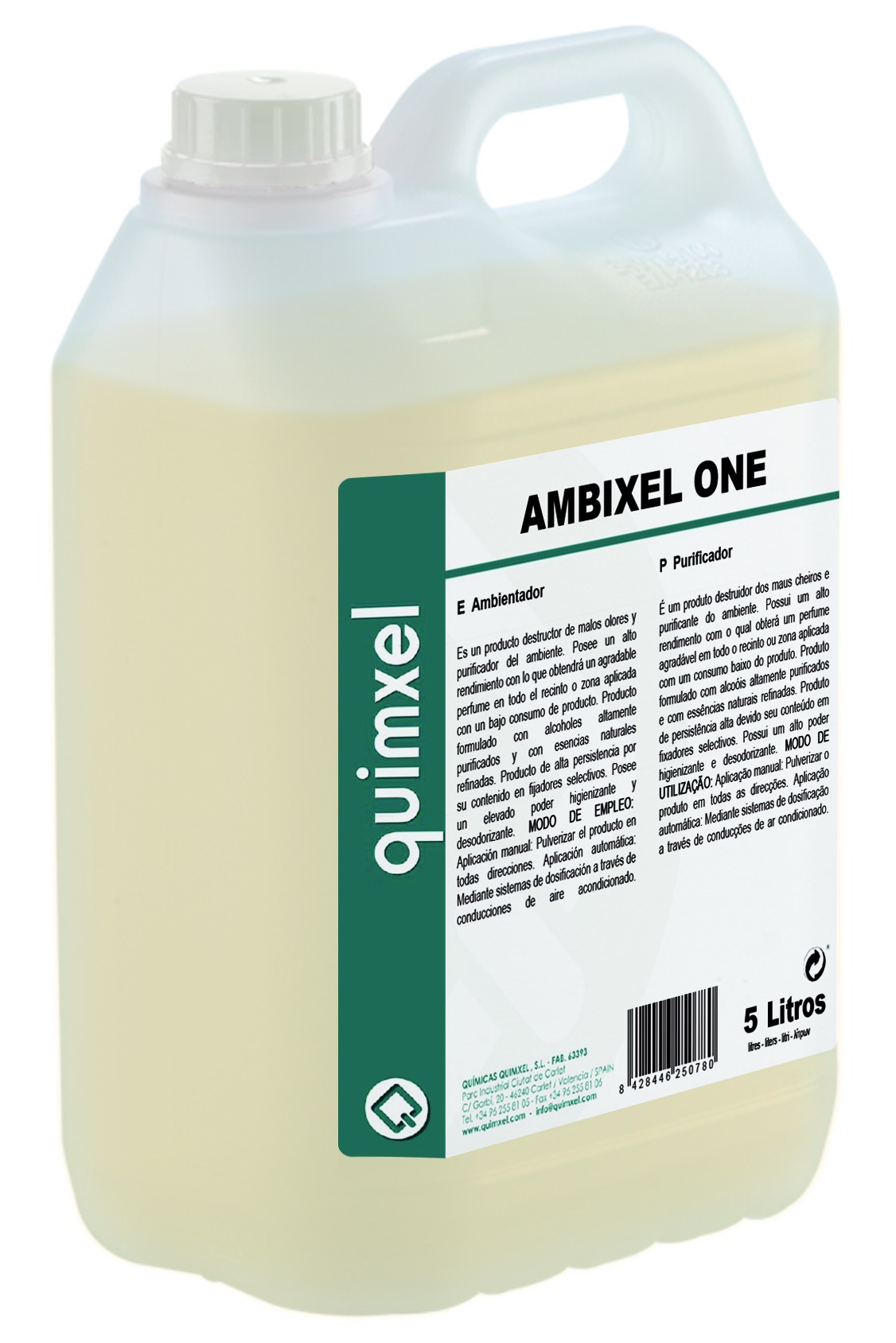 Ambientador Perfume, Ambixel One 750ml, 5L y 20L
