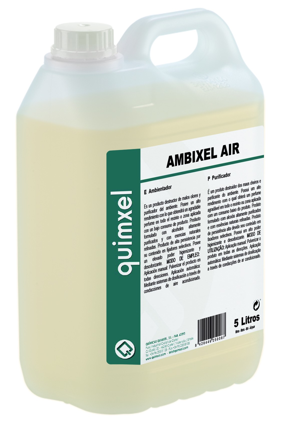 Ambientador Perfume, Ambixel Air 750ml, 5L y 20L