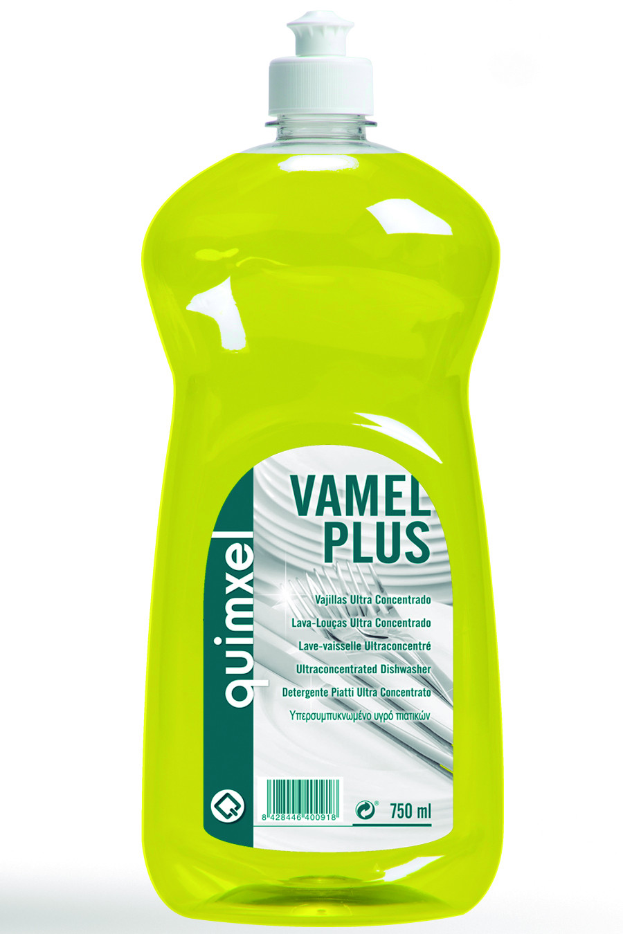 Detergente Vajillas, Vamel Plus 750ml y 5L