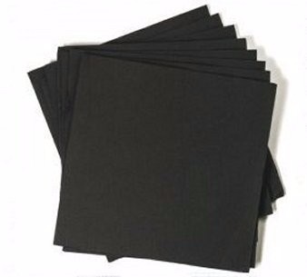 Servilletas de papel Negras 40x40